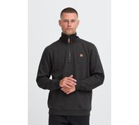 Troyer BLEND "BHPomes", Herren, Gr. S, charcoal mix, Sweatware, 60% Baumwolle, 40% Polyester, unifarben, normal normal, hoch geschlossener Ausschnitt, Pullover Troyer, Klassischer Sweat-Troyer mit Tas