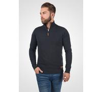 Blend BHRobin Herren Strickpullover Troyer Feinstrick Pullover mit Troyerkragen Rippbündchen Baumwollmischung Regular fit, Größe:L, Farbe:Navy (70230)