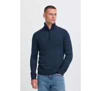 Troyer BLEND "BHRyce", Herren, Gr. L, marineblaus, Feinstrick, 100% Polyacryl, unifarben, normal normal, hoch geschlossener Ausschnitt, Pullover Troyer, Stilvoller Troyer mit Reißverschluss (50815648-