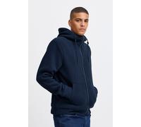 Troyer BLEND "BHSweatshirt", Herren, Gr. M, blau (marineblaus), Sweatware, 100% Polyester, unifarben, regular fit normal, ohne Ausschnitt, eingesetzt, Pullover Troyer, Gemütliche Sweatjacke mit Kapuze