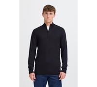 Troyer BLEND "BHWebex", Herren, Gr. L, schwarz, Feinstrick, 78% Viskose, 22% Polyester, meliert, Basic, normal normal, hoch geschlossener Ausschnitt, Pullover Troyer, Stilvoller Troyer mit Reißverschl