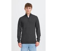 Troyer BLEND "BHWebex", Herren, Gr. XXL, charcoal mix, Feinstrick, 78% Viskose, 22% Polyester, meliert, Basic, normal normal, hoch geschlossener Ausschnitt, Pullover Troyer, Stilvoller Troyer mit Reiß