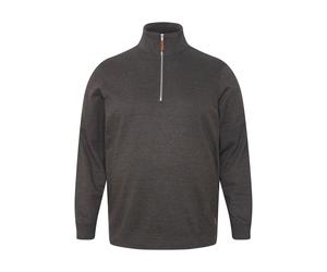Troyer BLEND "Troyer BHAliere Big & Tall", Herren, Gr. 4XL, grau (charcoal mix), Obermaterial: 60% Baumwolle CO. 40% Polyester PES., Pullover Troyer (79541035-4XL) charcoal mix