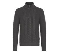 Troyer BLEND "Troyer BHBASIM", Herren, Gr. S, grau (charcoal mix), Obermaterial: 50% Baumwolle CO. 47% Polyacryl PAN. 3% Nylon NY., Pullover Troyer (90844830-S) charcoal mix