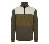 Troyer BLEND "BHBlechen", Herren, Gr. L, forest night, Sweatware, 60% Baumwolle, 40% Polyester, regular fit normal, Rundhals, eingesetzt, Pullover Troyer, Stilvoller Sweat-Troyer mit Stehkragen (44938