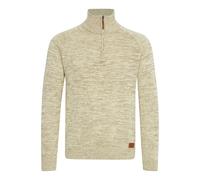 Blend BHDanovan Herren Strickpullover Troyer Feinstrick Pullover mit Troyerkragen Reißverschluss Rippbündchen Baumwollmischung Regular fit, Größe:XL, Farbe:Bone White (70016)