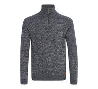 Blend BHDanovan Herren Strickpullover Troyer Feinstrick Pullover mit Troyerkragen Reißverschluss Rippbündchen Baumwollmischung Regular fit, Größe:2XL, Farbe:Navy (70230)