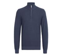 Troyer BLEND "Troyer BHMGOMAZA", Herren, Gr. XXXL, blau (marineblaus), Feinstrick, Obermaterial: 100% Baumwolle CO., unifarben, Basic, normal, Pullover Troyer (33029662-XXXL) marineblaus
