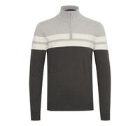 Blend Naresh Herren Strickpullover Troyer Feinstrick Pullover mit Stehkragen aus 100% Baumwolle, Größe:XXL, Farbe:Stone Mix (200274)