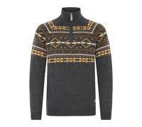 Troyer BLEND "BHNilo", Herren, Gr. M, charcoal mix, Grobstrick, 100% Polyacryl, regular fit, Pullover Troyer, Klassischer Troyer mit Reißverschluss (28286726-M) charcoal mix