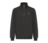 Troyer BLEND "BHPomes", Herren, Gr. 3XL, charcoal mix, Sweatware, 60% Baumwolle, 40% Polyester, unifarben, normal normal, hoch geschlossener Ausschnitt, Pullover Troyer, Klassischer Sweat-Troyer mit T