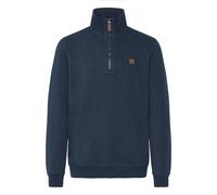 Troyer BLEND "BHPomes", Herren, Gr. L, marineblaus melange, Sweatware, 60% Baumwolle, 40% Polyester, unifarben, normal normal, hoch geschlossener Ausschnitt, Pullover Troyer, Klassischer Sweat-Troyer