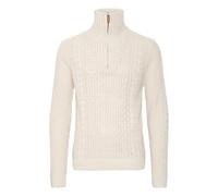 Troyer BLEND "BHPullover", Herren, Gr. XXL, vanilla ice, 80% Polyacryl, 20% Baumwolle, regular fit, ohne Ausschnitt, eingesetzt, Pullover Troyer, Klassischer Troyer mit Reißverschluss (25504253-XXL) v