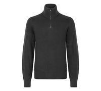 Troyer BLEND "BHMRibe", Herren, Gr. M, stone mix, Grobstrick, 100% Polyacryl, unifarben, normal normal, hoch geschlossener Ausschnitt, Pullover Troyer, Klassischer Troyer mit Reißverschluss (56964269-