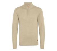 Blend BHRobin Herren Strickpullover Troyer Feinstrick Pullover mit Troyerkragen Rippbündchen Baumwollmischung Regular fit, Größe:3XL, Farbe:Sand Mix (70810)