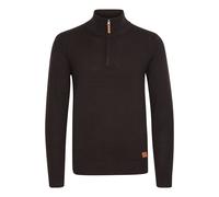 Blend BHRobin Herren Strickpullover Troyer Feinstrick Pullover mit Troyerkragen Rippbündchen Baumwollmischung Regular fit, Größe:L, Farbe:Black (70155)