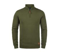 Blend BHRobin Herren Strickpullover Troyer Feinstrick Pullover mit Troyerkragen Rippbündchen Baumwollmischung Regular fit, Größe:XL, Farbe:Burnt Olive (77011)