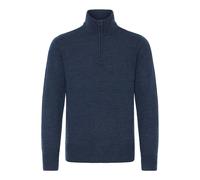 Troyer BLEND "BHRyce", Herren, Gr. S, marineblaus, Feinstrick, 100% Polyacryl, unifarben, normal normal, hoch geschlossener Ausschnitt, Pullover, Stilvoller Troyer mit Reißverschluss (50815648-S) mari