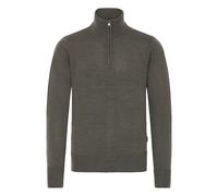 Troyer BLEND "BHRyce", Herren, Gr. XL, charcoal mix, Feinstrick, 100% Polyacryl, unifarben, normal normal, hoch geschlossener Ausschnitt, Pullover, Stilvoller Troyer mit Reißverschluss (66103239-XL) c