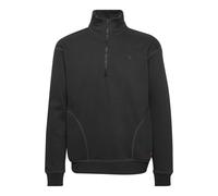 Troyer BLEND "BHSweatshirt", Herren, Gr. XL, schwarz, Sweatware, 60% Baumwolle, 40% Polyester, unifarben, regular fit normal, Rundhals, eingesetzt, Pullover Troyer, Stilvoller Sweat-Troyer mit Stehkra