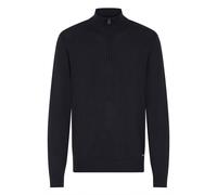 Troyer BLEND "BHWebex", Herren, Gr. XXL, schwarz, Feinstrick, 78% Viskose, 22% Polyester, meliert, Basic, normal normal, hoch geschlossener Ausschnitt, Pullover Troyer, Stilvoller Troyer mit Reißversc