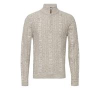 Blend Zotem Herren Strickpullover Troyer Grobstrick Pullover, Größe:L, Farbe:Bone White (120105)