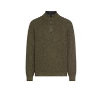 Troyer CAMEL ACTIVE, Herren, Gr. XXL, grün (forrest grün), Strick, Obermaterial: 70% Baumwolle, 30% Polyacryl, meliert, regular fit taillenbedeckt, ohne Ausschnitt, Rippbündchen, Pullover Troyer, mit