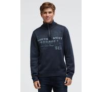 Troyer CAMP DAVID, Herren, Gr. XXL, cool navy, Strick, Material: 100% Baumwolle, bedruckt, regular fit normal, hoch geschlossener Ausschnitt, eingesetzt Rippbündchen, Pullover Troyer, aus Baumwolle (8
