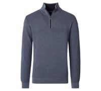 Troyer CASAMODA "CASAMODA Stricktroyer uni", Herren, Gr. 3XL, grau, 100% Baumwolle, Pullover Troyer (76166966-XXXL) grau