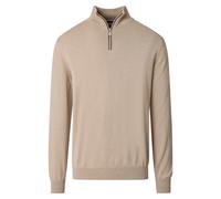 Troyer CASAMODA "CASAMODA Stricktroyer uni", Herren, Gr. 5XL, beige (659 beige), 100% Baumwolle, Pullover Troyer (82267018-5XL) 659 beige
