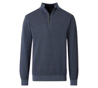 Troyer CASAMODA "CASAMODA Stricktroyer uni", Herren, Gr. 5XL, blau (741 silber), 100% Baumwolle, Pullover Troyer (45604807-5XL) 741 silber