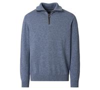 Troyer CASAMODA "CASAMODA Stricktroyer uni", Herren, Gr. 5XL, blau, 80% Lammwolle, 20% Polyamid, Pullover Troyer (63541152-5XL) blau
