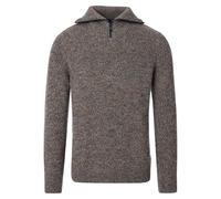 Troyer CASAMODA "CASAMODA Stricktroyer uni", Herren, Gr. L, beige, 80% Wolle, 20% Polyamid, Pullover Troyer (42873330-L) beige