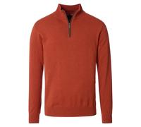 Troyer CASAMODA "CASAMODA Stricktroyer uni", Herren, Gr. L, rot, 100% Baumwolle, Pullover Troyer (37466331-L) rot
