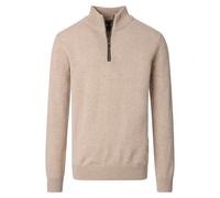 Casa Moda Regular Fit Troyer beige, Einfarbig