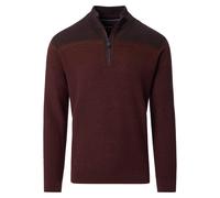 Casa Moda Regular Fit Troyer orange, Gemustert