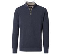 Troyer CASAMODA "CASAMODA Stricktroyer uni", Herren, Gr. M, saphirblau, 100% Baumwolle, Pullover Troyer (74963453-M) saphirblau