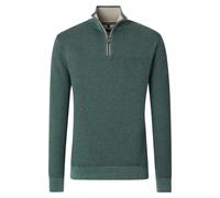 Casa Moda Casual Regular Fit Troyer türkis, Einfarbig