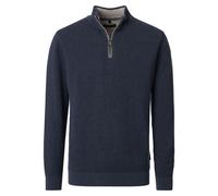 Troyer CASAMODA "CASAMODA Stricktroyer uni", Herren, Gr. XXL, dunkelblau, 100% Baumwolle, Pullover Troyer (46691506-XXL) dunkelblau