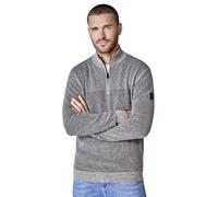 Troyer CASAMODA "CASAMODA Stricktroyer uni", Herren, Gr. XXL, grau (braun), 100% Baumwolle, Pullover Troyer (74407045-XXL) braun
