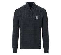 Troyer CASAMODA "CASAMODA Stricktroyer uni", Herren, Gr. XXL, grün, 100% Baumwolle, Pullover Troyer (34037831-XXL) grün