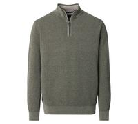 Troyer CASAMODA "CASAMODA Stricktroyer uni", Herren, Gr. XXL, grün (moosgrün), 100% Baumwolle, Pullover Troyer (93810108-XXL) moosgrün