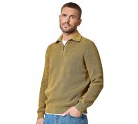 Troyer CASAMODA "CASAMODA Stricktroyer uni", Herren, Gr. XXL, senfgelb, 60% Baumwolle, 40% Polyacryl, Pullover Troyer (16585000-XXL) senfgelb