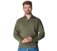 Troyer CASAMODA "CASAMODA Troyer uni", Herren, Gr. 3XL, 335, dunkelgrün, 90% Baumwolle, 10% Polyamid, Pullover Troyer (37146768-XXXL) 335, dunkelgrün