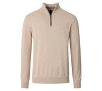 Troyer CASAMODA "CASAMODA Troyer uni", Herren, Gr. 6XL, beige (659 beige), 100% Baumwolle, Pullover Troyer (82267018-6XL) 659 beige