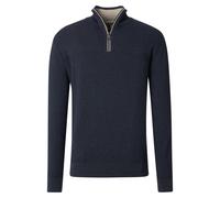 Troyer CASAMODA "CASAMODA Troyer uni", Herren, Gr. 6XL, blau (dunkelblau), 100% Baumwolle, Pullover Troyer (91632923-6XL) dunkelblau