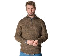 Troyer CASAMODA "CASAMODA Troyer uni", Herren, Gr. XL, gelb, 80% Wolle, 20% Polyamid, Pullover Troyer (27249006-XL) gelb