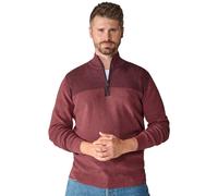 Troyer CASAMODA "CASAMODA Troyer uni", Herren, Gr. XL, rot (mittelrot), 100% Baumwolle, Pullover Troyer (93484267-XL) mittelrot