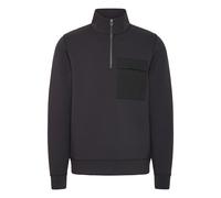 Troyer CASUAL FRIDAY "Longsweatshirt CFRO", Herren, Gr. M, schwarz (schwarz beauty), Obermaterial: 80% Viskose CV. 13% Polyester PES. 7% Elasthan EL., Pullover Troyer (94653703-M) schwarz beauty
