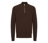 Troyer CASUAL FRIDAY "Troyer CFKARL 0160 structured halfzip knit", Herren, Gr. L, braun (demitasse), Obermaterial: 100% Baumwolle CO., Pullover Troyer (28515801-L) demitasse